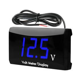 A03350u-w001788046 Linkstyle Dc 12v Car Digital Voltmeter Gauge Waterproof Led 1.3015 Cubic Inches Blue