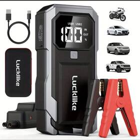 Yj492372 Lucklike 5000a Portable Car Jump Starter And 12v Charger Heavy Duty