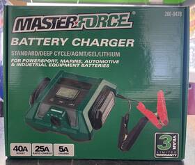 260-9478 Masterforce 40-amp Battery Charger
