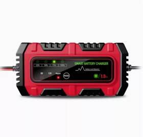 Jf-40d-l Mbumjpih 6v 12v 1.5a Smart Lead Acid Battery Charger Model#jf-40d-l Red