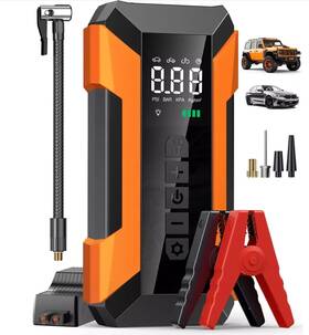 3000a Meuci 751816910853 Jump Starter With Air Compressor Car Battery Portable 8.0 G