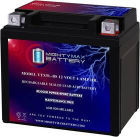 Ytx5l-bs Mighty Max Battery 3416330 -12 Volt 4 Ah 80 Cca Rechargeable Standard