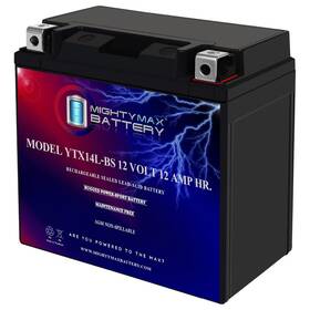 Ytx14l-bs Mighty Max Battery 3485007 -12 Volt 12 Ah 200 Cca Black