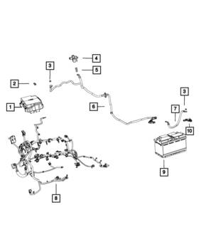 68243644aa Mopar Genuine Jump Start - Wiring