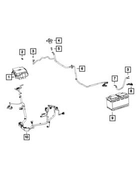 68322330aa Mopar Genuine Jump Start Wiring 68322330aa Mopar Genuine Jump Start Wiring