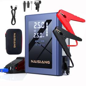 4000a Naisiang 765521601586 Portable Car Jump Starter With Air Compressor 150psi Batte
