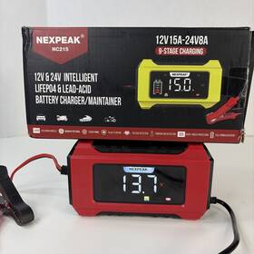Uk2-nc215 Nexpeak 15a Car Battery Charger 12v 15a/24v 8a Automatic Smart