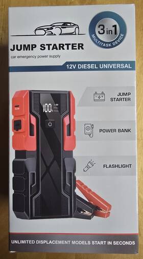 001b-3500a Nexpow 12v Jump Starter Pack Car Battery Booster Jumper Box For Auto Engine