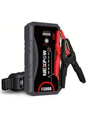 Nexpow 629722799858 Car Jump Starter 1500a Peak Battery Pack Up To 7.0l Gas And 5.5l Do Engine