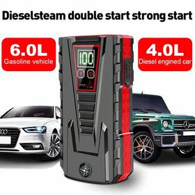 Sq2406075312784044 No 6000mah Car Battery Starter - Portable With Led Light And Fast Charge