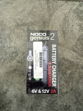 56-11021 Noco Genius 2 2a Smart Battery Charger And Maintainer - 6v/12v