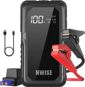 Nwise 768461588849 Car Jump Starter 1600a Peak Portable Battery With Smart Safety Nwise 768461588849 Car Jump Starter 1600a Peak Portable Battery With Smart Safety