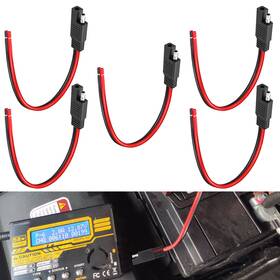 Octoder 600609585627 30cm/1ft 10awg Sae Extension Cable 2-pin Car Quick Connect Wire For Solar Panel
