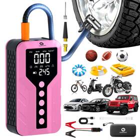 Ac604q Odegnc 6000a Peak Car Battery Jump Starter 9.0 Gas/8.0l Diesel 150psi Dark Pink