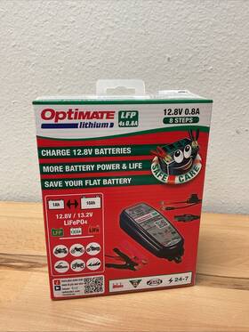 1306149 Optimate Tecmate Lithium 0.8a Battery Charger