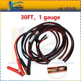 Pt16203801am Partsmarket2018 Heavy Duty Power Booster Jumper Cables 30ft 1 Gauge 1500amp With Connect Plugs