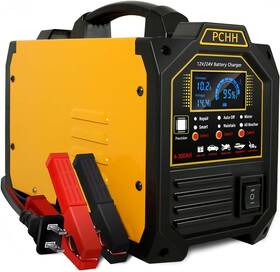 Pchh-bc107 Pchh 12v 24v Car Battery Charger Heavy Duty 0-15a Automatic Orange And Black Pchh-bc107 Pchh 12v 24v Car Battery Charger Heavy Duty 0-15a Automatic Orange And Black