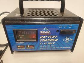 Pkc0cb Peak Battery Charger 6/12 Volt 2/6 Amps Tested