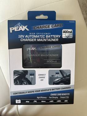 Pkcoc800 Peak Brand Charge Card - 12v Automatic Battery Charger Maintainer