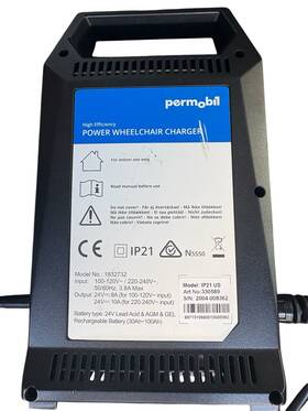 330589 Permobil #j691 High Efficiency Power Wheelchair Battery Charger 24v 8a