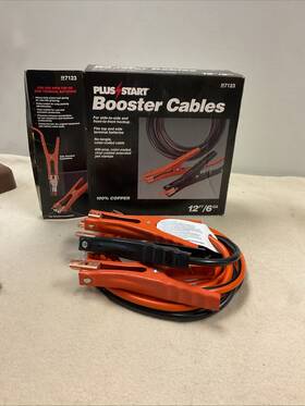 28-7123 Plus Start Booster Cables 287123 12 / 6 Gauge Jumper Model New In Box 28-7123 Plus Start Booster Cables 287123 12 / 6 Gauge Jumper Model New In Box