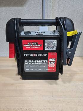 Vec021stc Power On Board 400 Amp Jump Starter 260 Psi Compressor 12 Volt Supply
