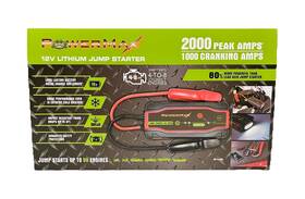Np13400 Powermax 2000a Amp 12v Jump Starter Lithium Led Usb Light Premium