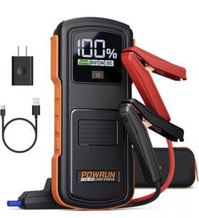 Usayhbw942013 Powrun P-one Max 4000a Portable Jump Box Car Starter Battery Pack With Light Usayhbw942013 Powrun P-one Max 4000a Portable Jump Box Car Starter Battery Pack With Light