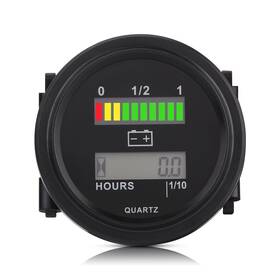 Qiilu Qiilugxyg7ao3fm Led Digital Battery Indicator Gauge With Hour Meter