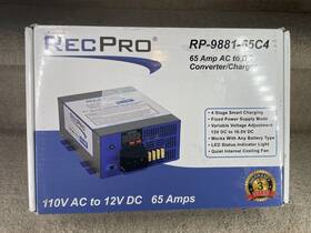 Rp-9881-65c4 Recpro Rv Smart Converter/charger 12v 65amp 4 Stage Charging