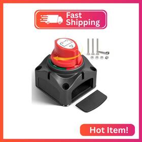 Rw-kg01 Red Wolf On-off Battery Disconnect Switch Dc 12v-48v 275a Heavy Duty Marine Bat Rw-kg01 Red Wolf On-off Battery Disconnect Switch Dc 12v-48v 275a Heavy Duty Marine Bat