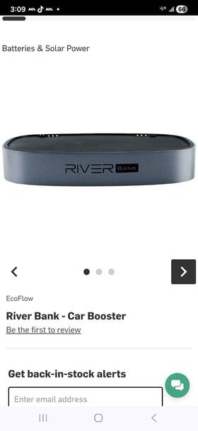 River Bank Portable Power Station Car Booster Ecoflow 842783100276 Only River Bank Portable Power Station Car Booster Ecoflow 842783100276 Only