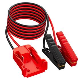 Rvboatpat Mwk Wd100-1-6ft Power Wheel Battery Adapter With 6ft Jumper Cable Clamps Portable