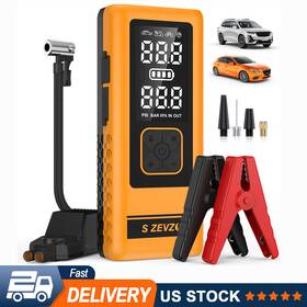 Eb-m-05 S Zevzo Portable 4000a Battery Jump Starter With Air Compressor Power Bank Flashlight