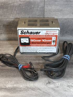 0142.01 Schauer Solid State Battery Charger Starter 10amp 12v Model Tested Works 0142.01 Schauer Solid State Battery Charger Starter 10amp 12v Model Tested Works