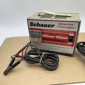 0143-01 Schauer Solid State Battery Charger Starter 50amp 10amp 12v Model