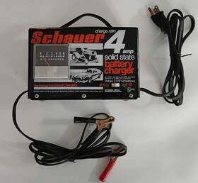0223-04 Schauer A7612 Vintage 4 Amp Battery Charger A7612. 6/12 Volt. Working 0223-04 Schauer A7612 Vintage 4 Amp Battery Charger A7612. 6/12 Volt. Working