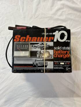 0223-06 Schauer 10 Amp Battery Charger 6 And 12 Volt Tested Usa