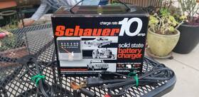 0223-06 Schauer C7612 Vintage Battery Charger 10 Amp 6/12 Volt And Box Ships Free