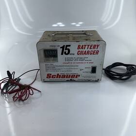 0232-49 Schauer Battery Charger 15 Amp 12 Volt Model Erm12