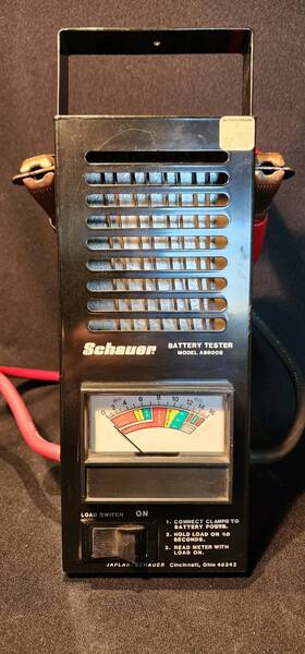A8600b Schauer Rare Vintage Battery Tester Works