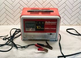 0124-06 Schauer C6612 O124-06 Model Battery Charger 6-12 Volt 10 Amp Vintage Tested