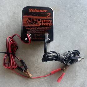 Schauer H12n Motorcycle Riding Mower Snowmobile Atv Battery Charger 12v 2 Amp -works