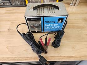Va-7612 Schauer Viking Model Va 7612 Battery Charger 4 Amp 6/12 Volt Tested Working
