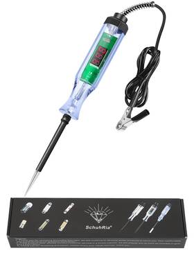 Schuhria 609755136868 Test Light Automotive Circuit Tester 6v-12v-24v Heavy Duty Black Schuhria 609755136868 Test Light Automotive Circuit Tester 6v-12v-24v Heavy Duty Black