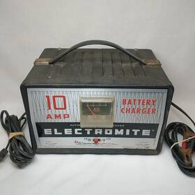 08-00500001 Schumacher Vtg Electromite 10 Amp Battery Charger 6 V 12 Volt Ws1010 Works