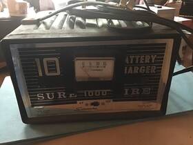 108-59 Schumacher Vintage Sure Fire 1000 Battery Charger 6 And 12 Volt 10 Amps Works Good