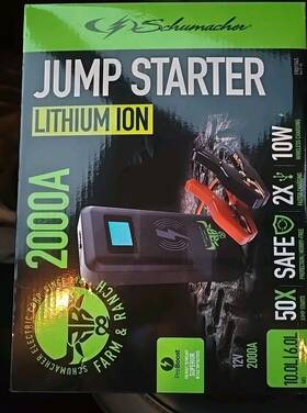 2666681545 Schumacher Jumpstarter Lithium Iftm 2000 Amp 12v Jump Starter