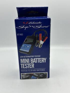 Bt1483 Schumacher 12v Alternator Tester Mini Battery Bt 1483 Bt1483 Schumacher 12v Alternator Tester Mini Battery Bt 1483