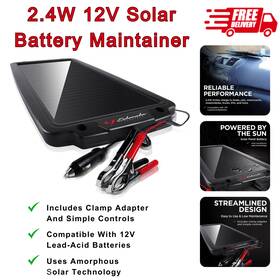 Schumacher Electric 818258830221 2.4w 12v Solar Battery Maintainer Trickle Charger For Car Boat Rv Atv &more Schumacher Electric 818258830221 2.4w 12v Solar Battery Maintainer Trickle Charger For Car Boat Rv Atv &more